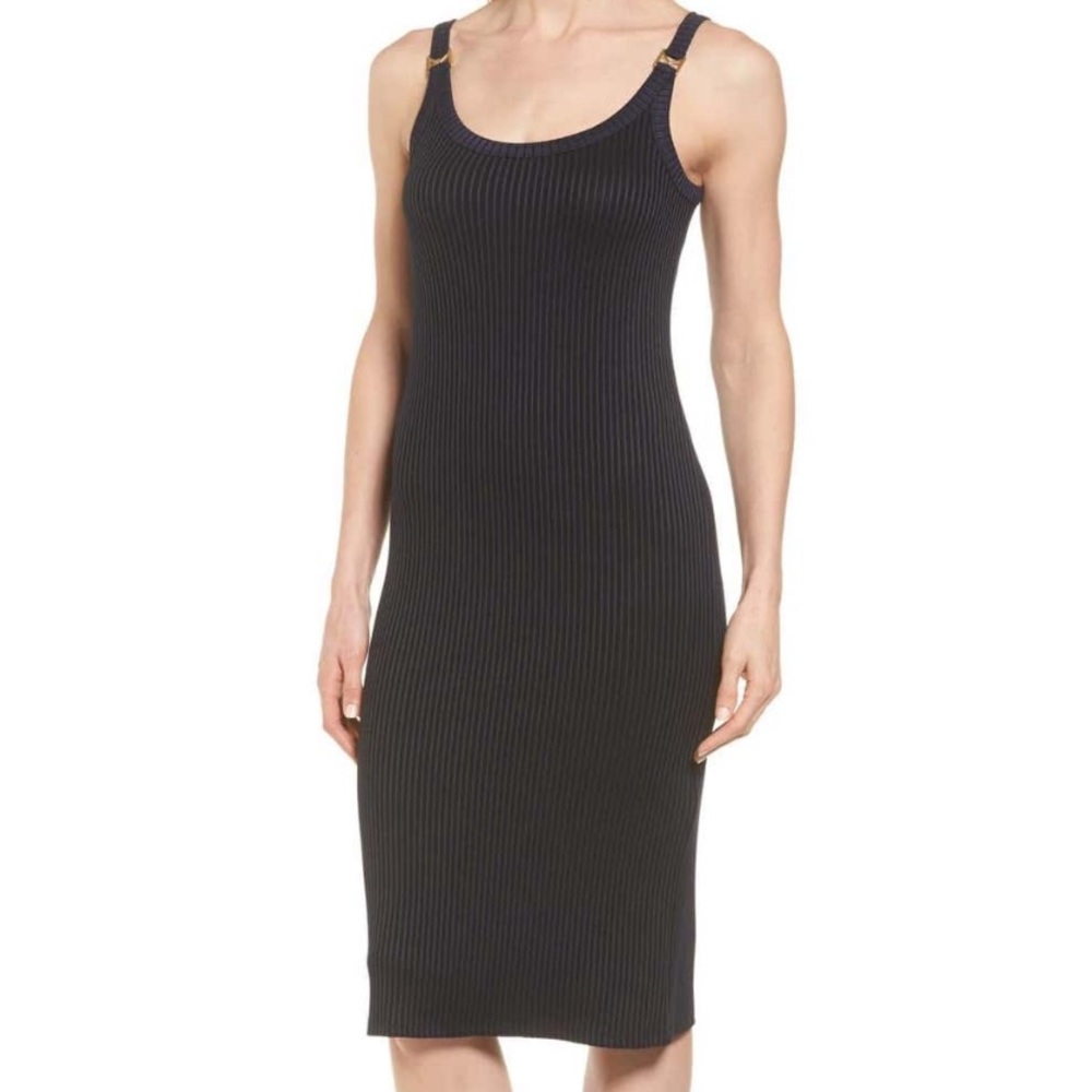 michael kors navy hardware detail dress